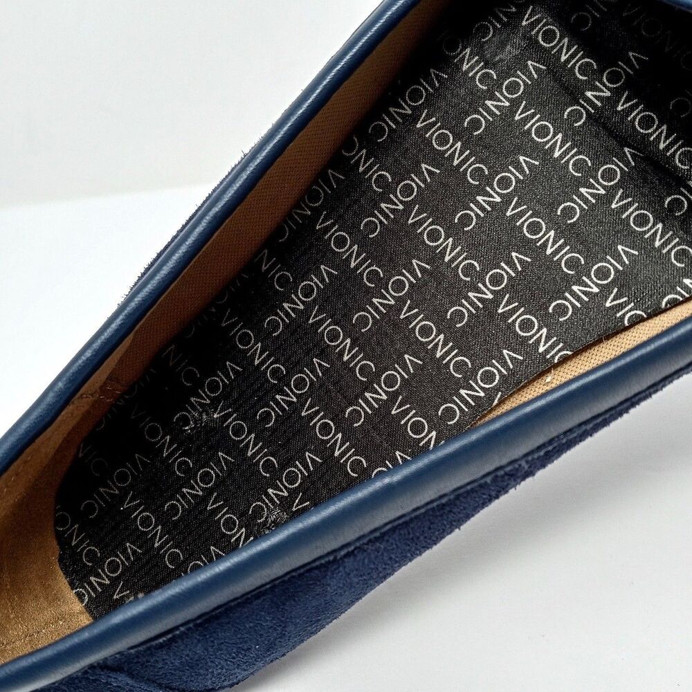 Vionic Kenya Suede Loafers Women's Size 7.5 Horsebit Orthotic Driving Shoes - Picture 9 of 10